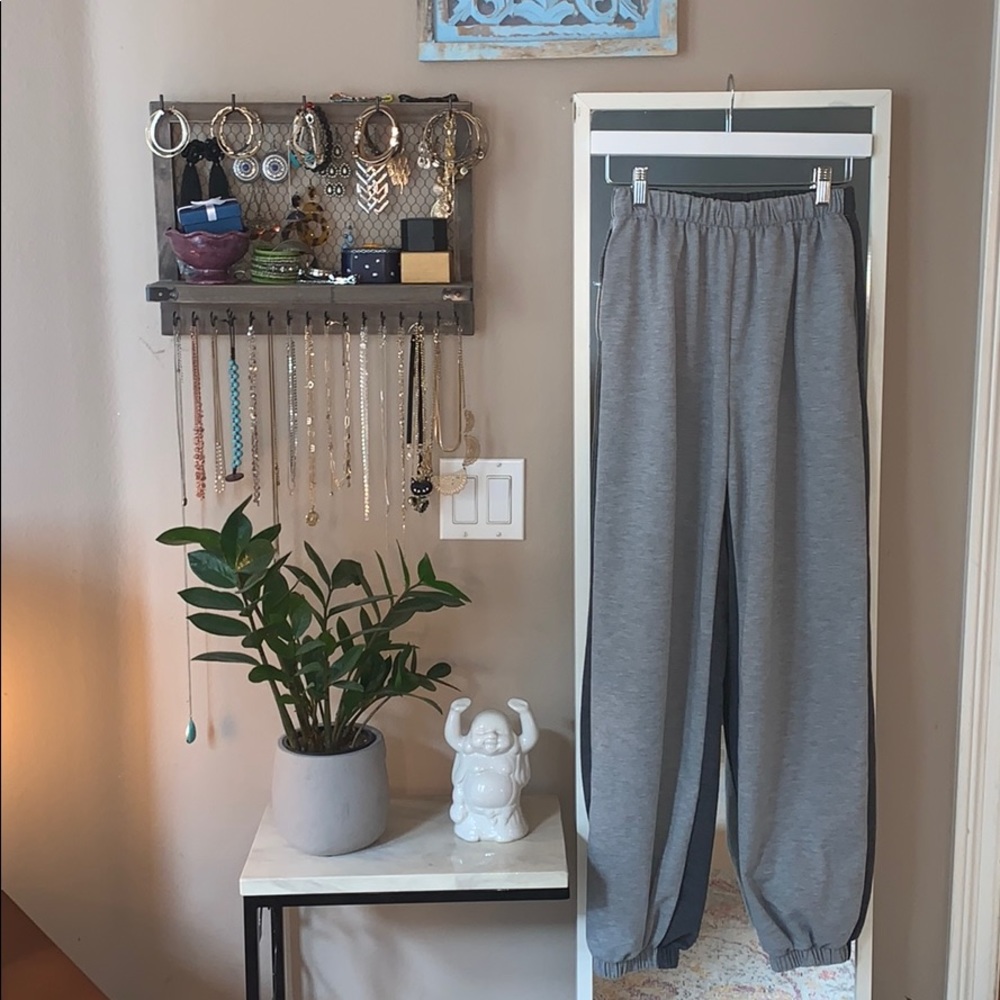 Two Tone/Color Block High Waisted Sweatpants